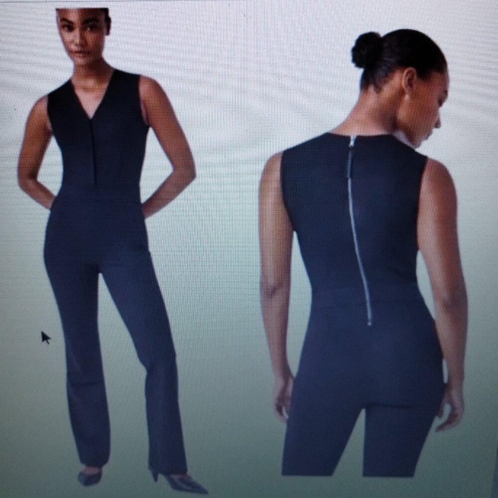 Spanx Perfect Sleeveless Jumpsuit Classic Black Size XL NWT